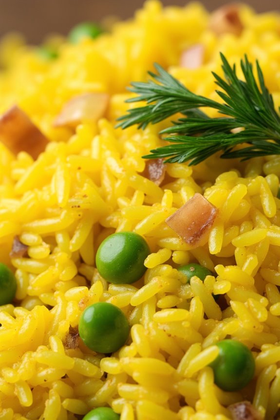 aromatic saffron infused rice dish