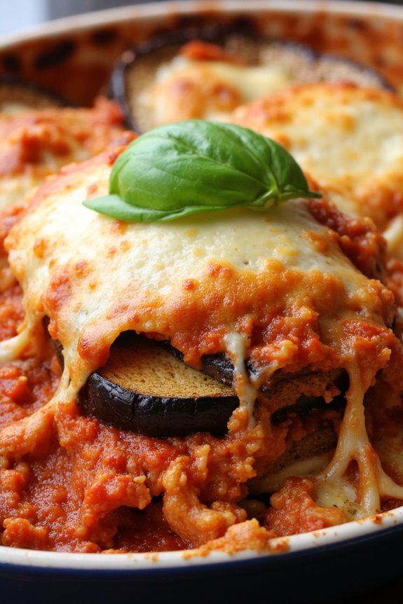 baked eggplant tomato cheese