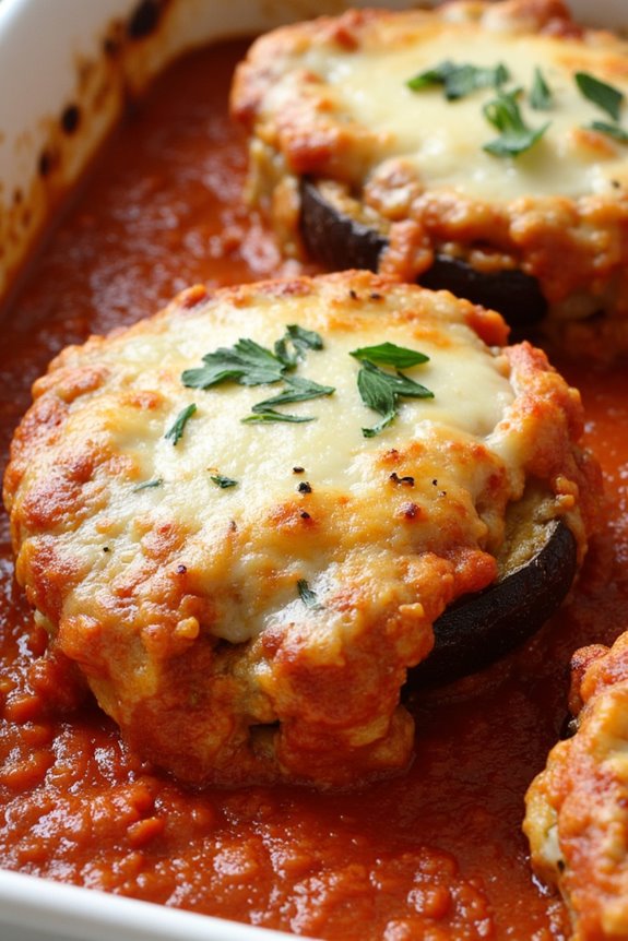 baked eggplant with tomato sauce