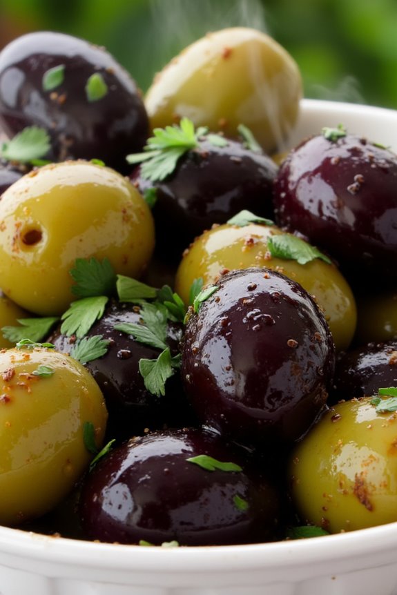 balsamic glazed olives appetizer