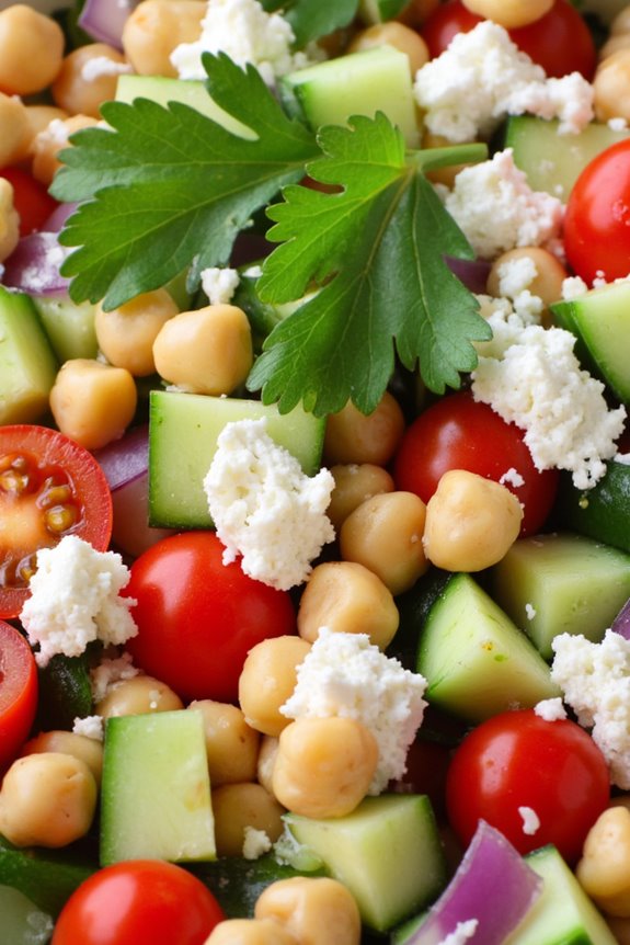 chickpea cucumber salad recipe