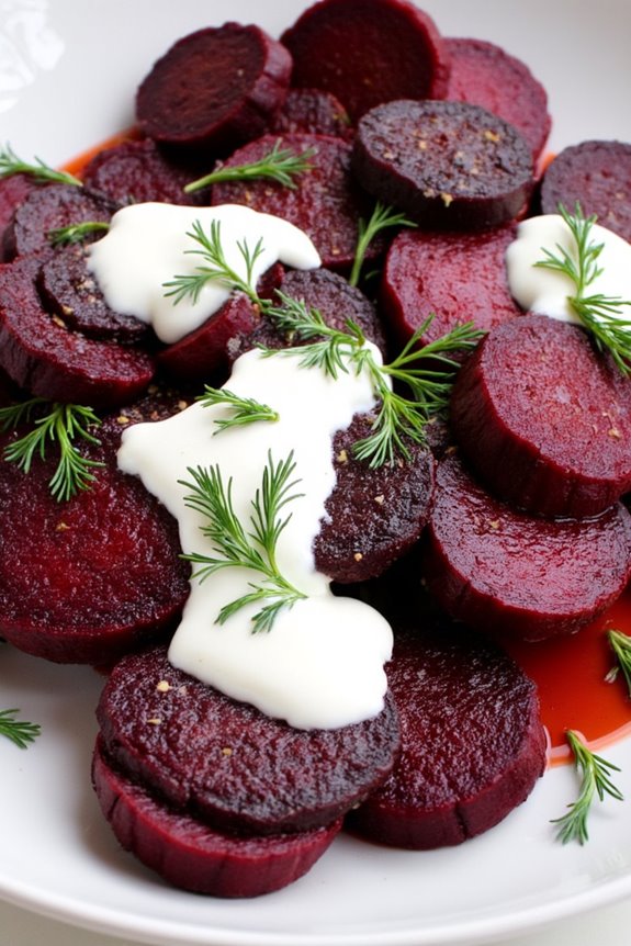 chilled beetroot yogurt salad