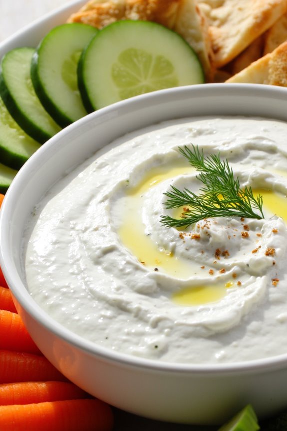 classic greek cucumber yogurt dip