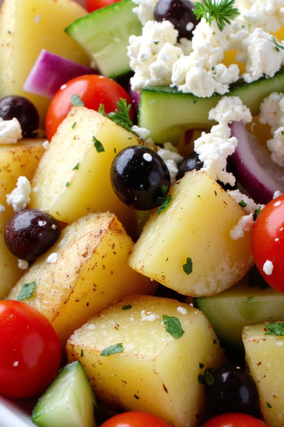 classic greek potato salad