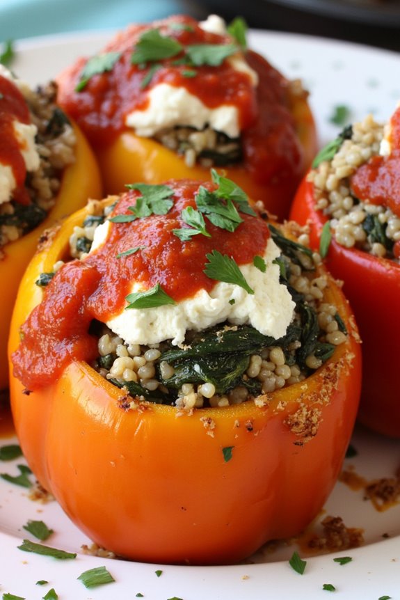 colorful vegetarian meal prep