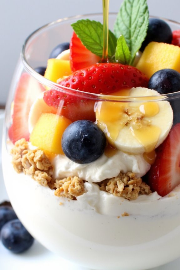 creamy greek yogurt parfait