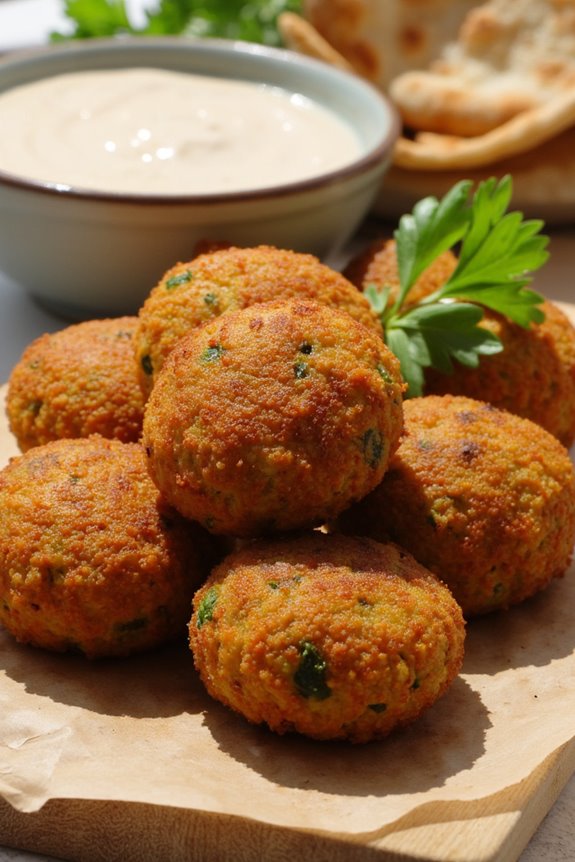 crispy greek chickpea balls