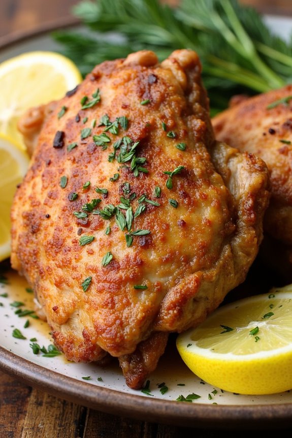 crispy juicy greek chicken