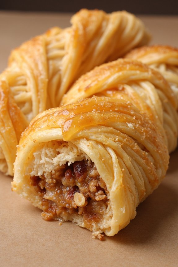 crispy sweet nut filled delight