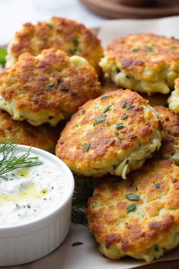 crispy zucchini fritters recipe