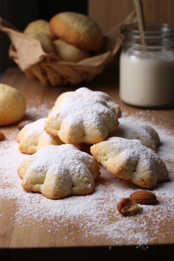 delicate almond shortbread cookies