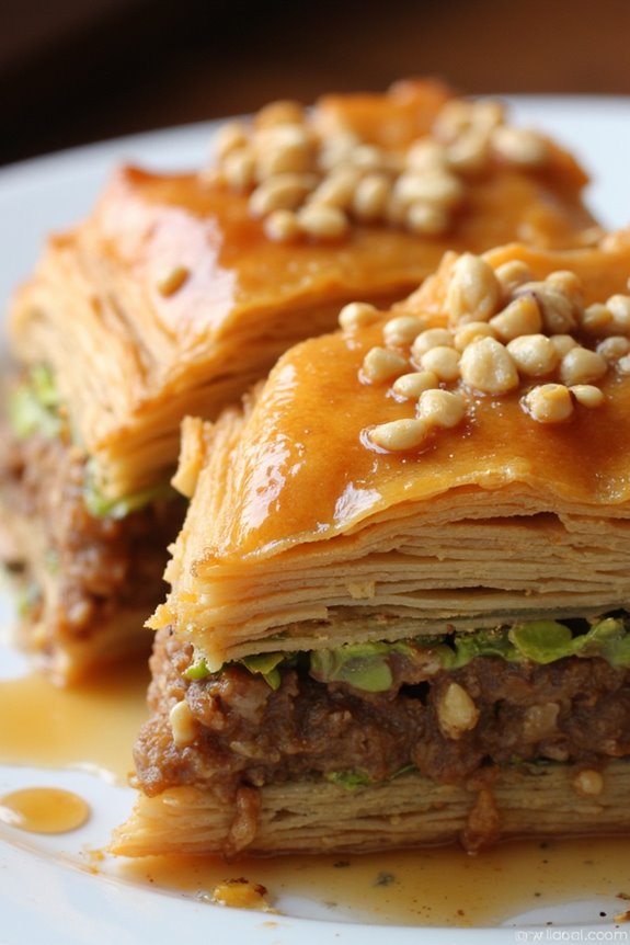 delicate sweet nut filled pastry