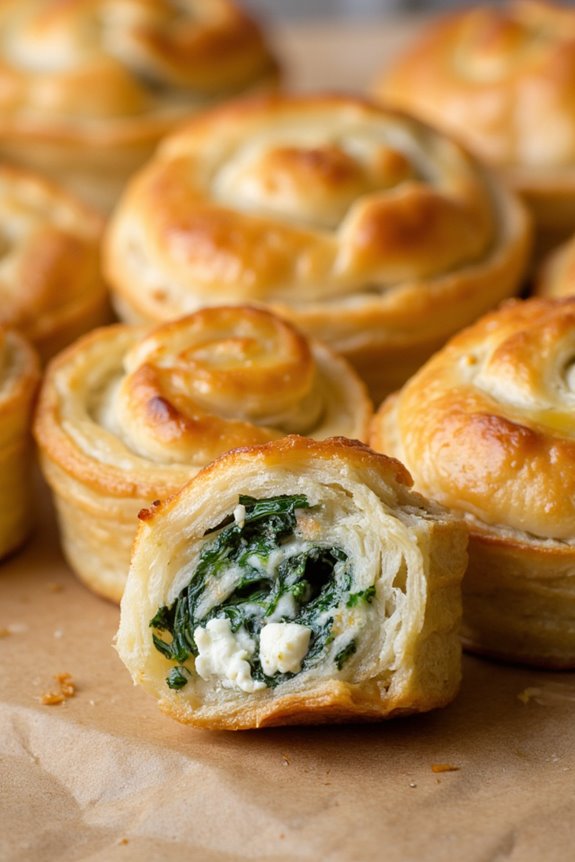 delicious greek spinach pastries