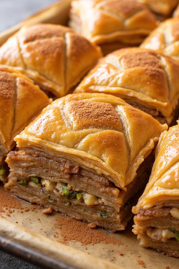 delicious layered nut pastry