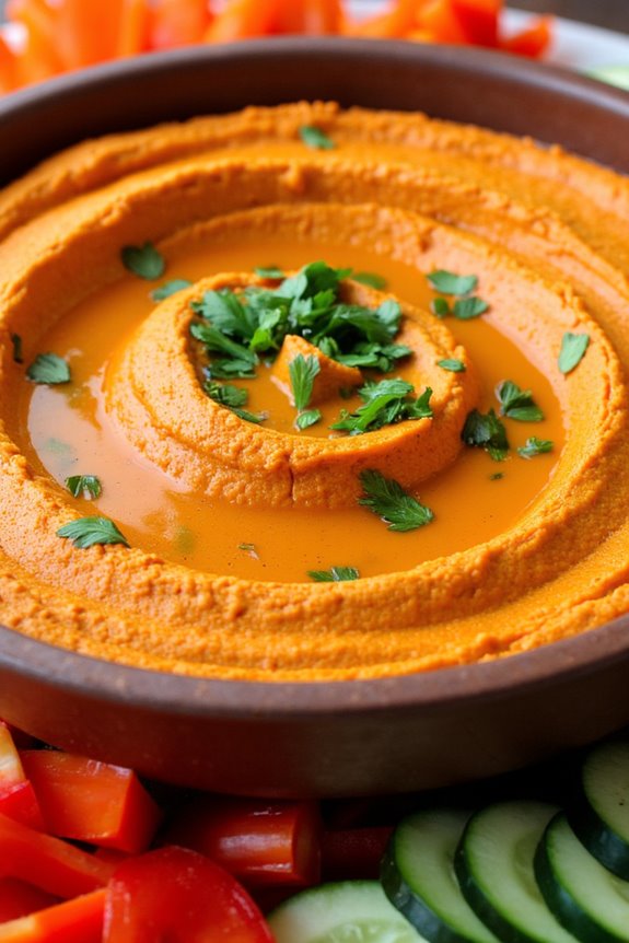 delicious mediterranean roasted hummus