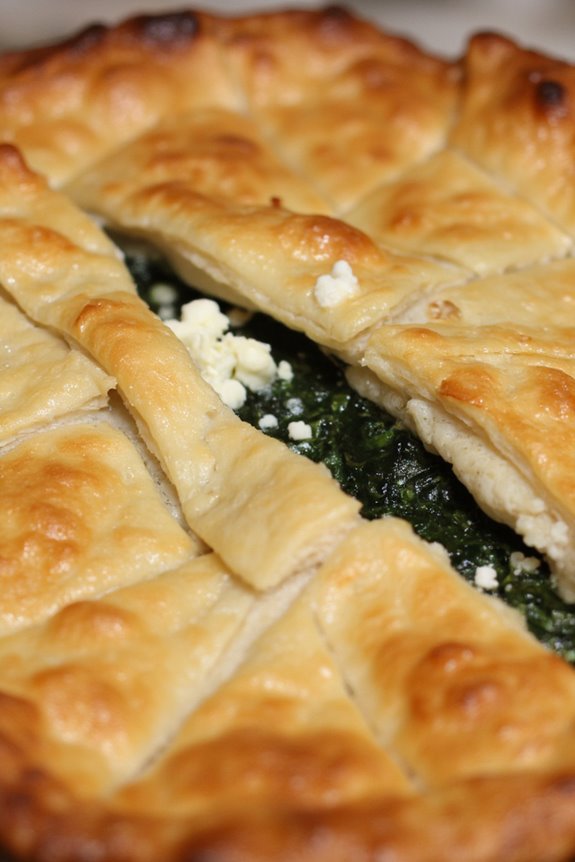 delicious spinach and feta pie