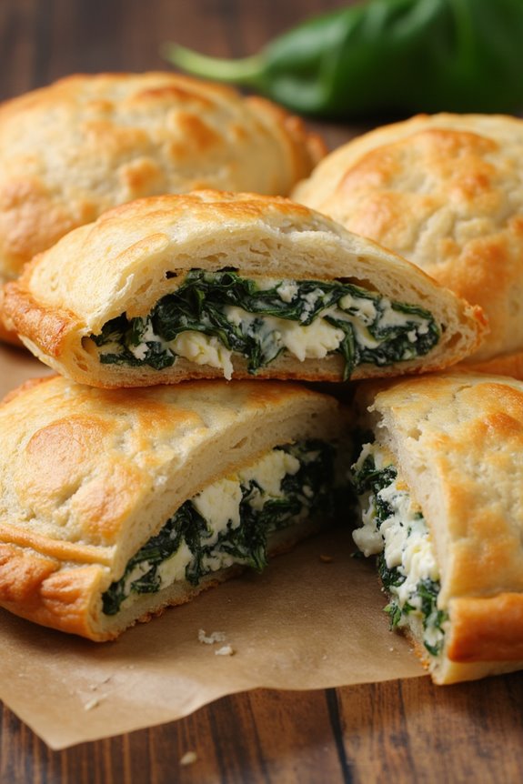 delicious spinach feta pastry
