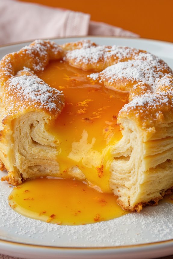 delightful flaky orange pie