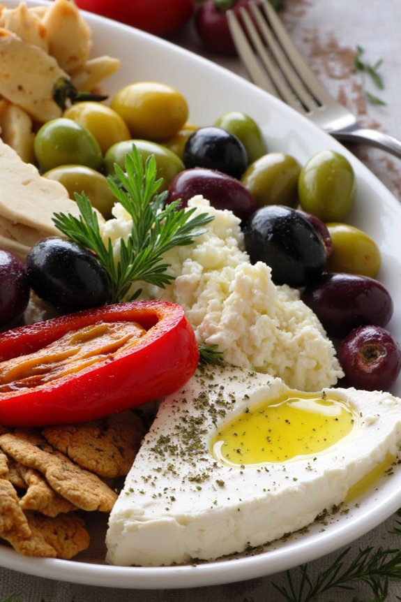 delightful mediterranean appetizer platter