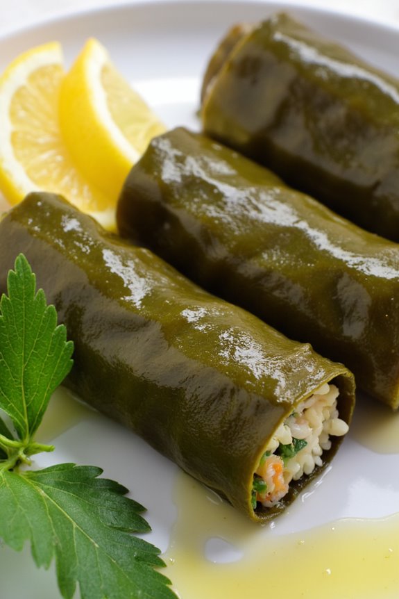 delightful stuffed grape leaves