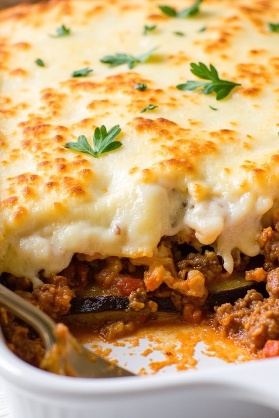 easy greek moussaka casserole