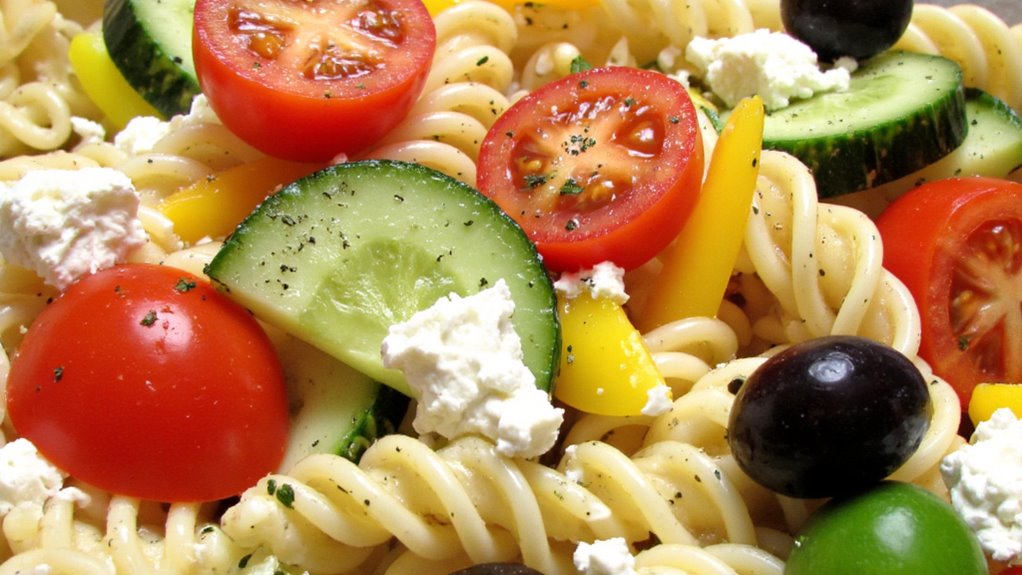 easy greek pasta salads