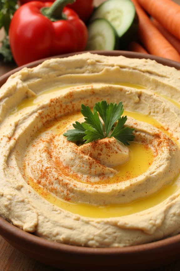 extra chickpeas hearty hummus