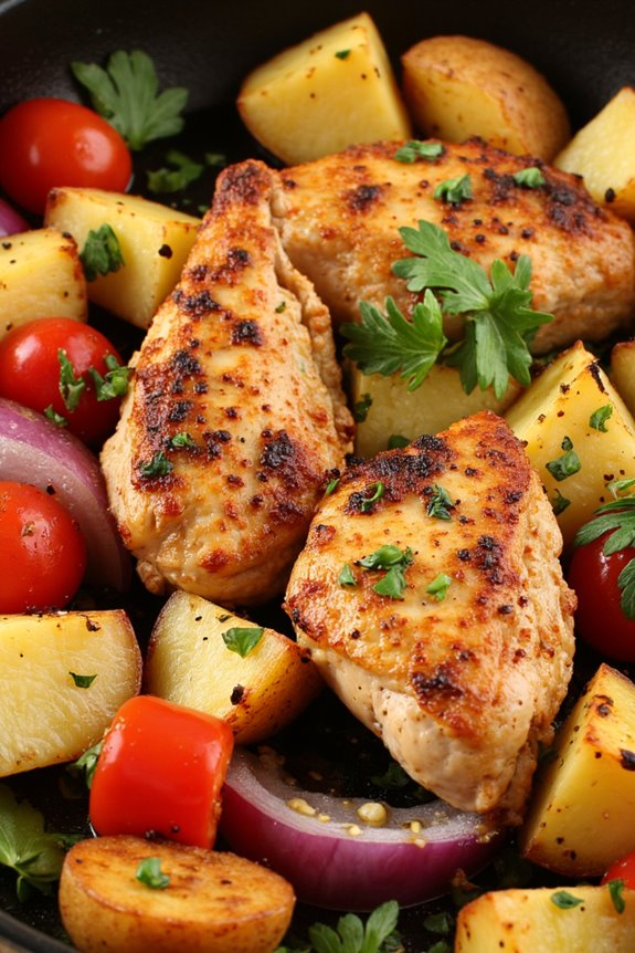 flavorful one skillet greek dinner