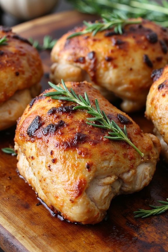 flavorful roasted chicken thighs