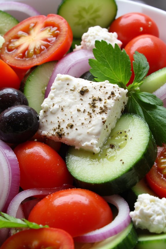 fresh mediterranean salad delight