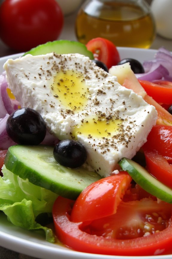 fresh mediterranean vegetable salad