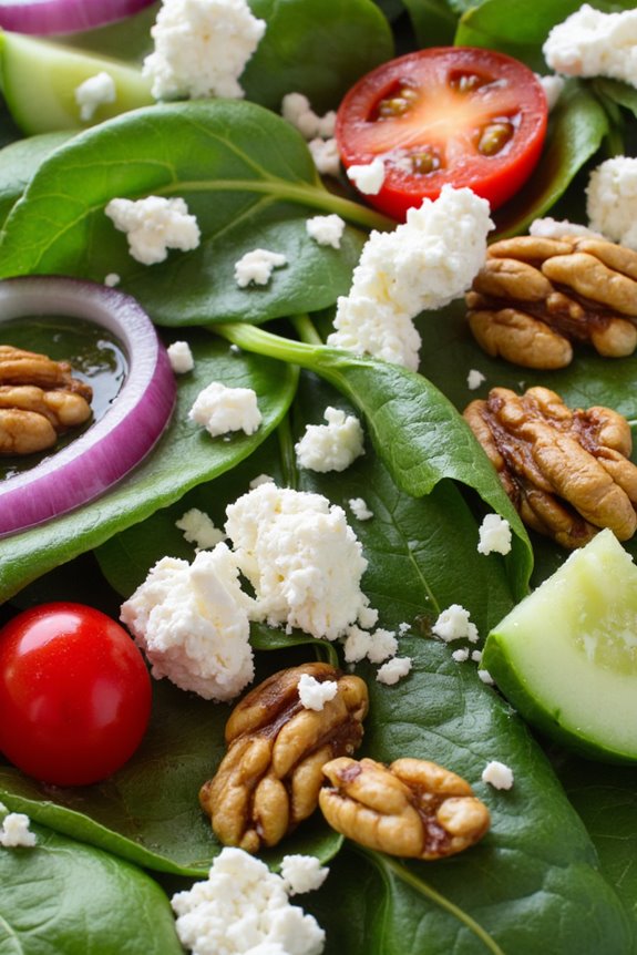 fresh nutritious summer salad