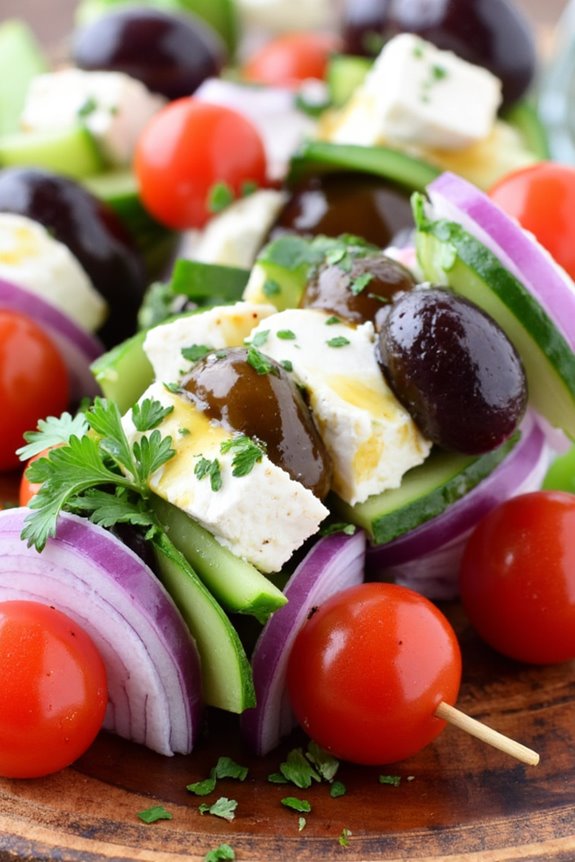fresh vibrant greek appetizer