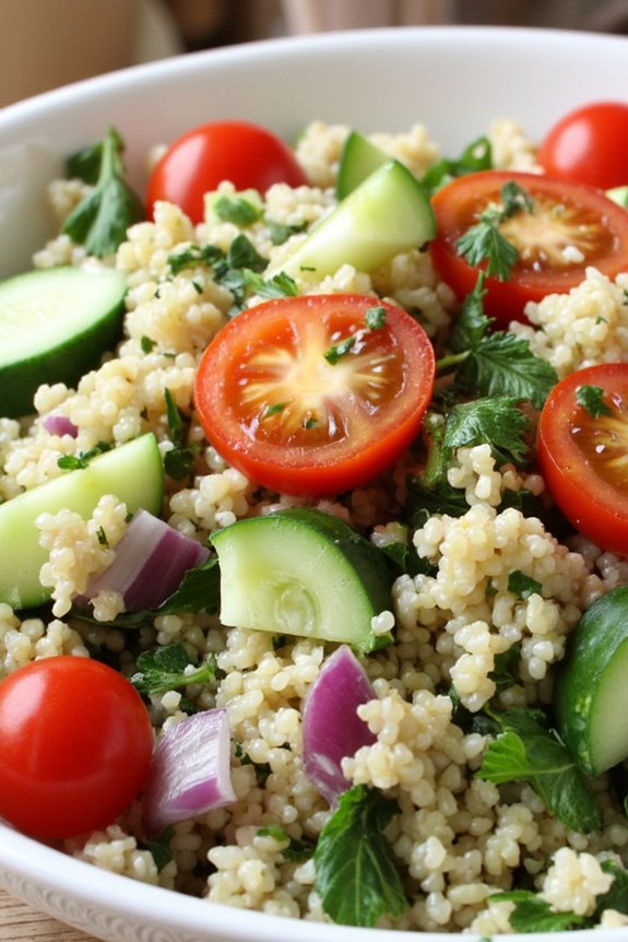 fresh vibrant quinoa salad