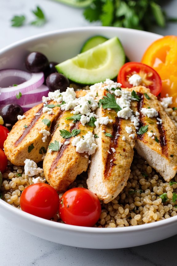 greek chicken quinoa delight