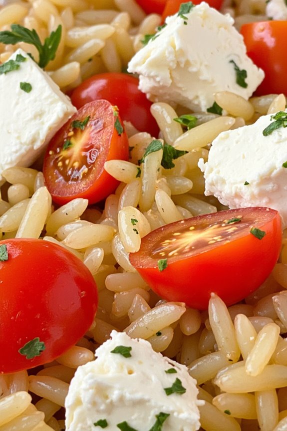 greek inspired tomato feta dish