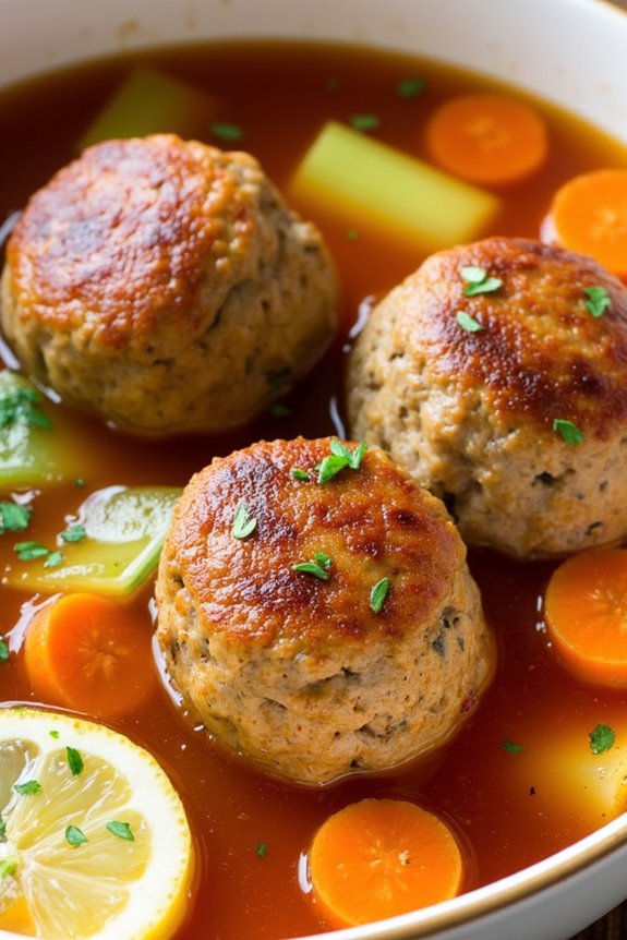 greek meatball soup recipe