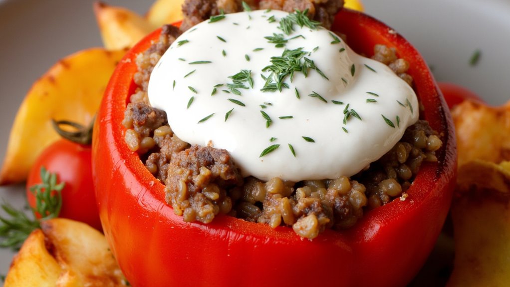 greek stuffed pepper recipes