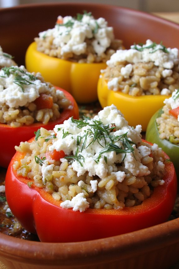 greek stuffed peppers recipe