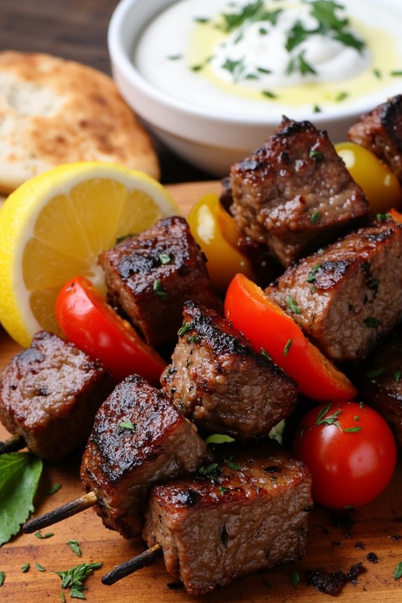 grilled beef with oregano