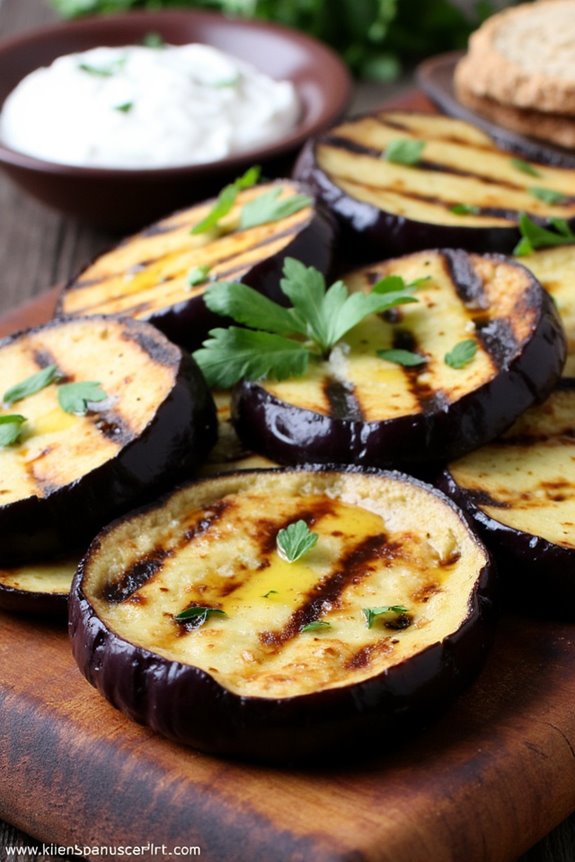 grilled eggplant with mediterranean flavors