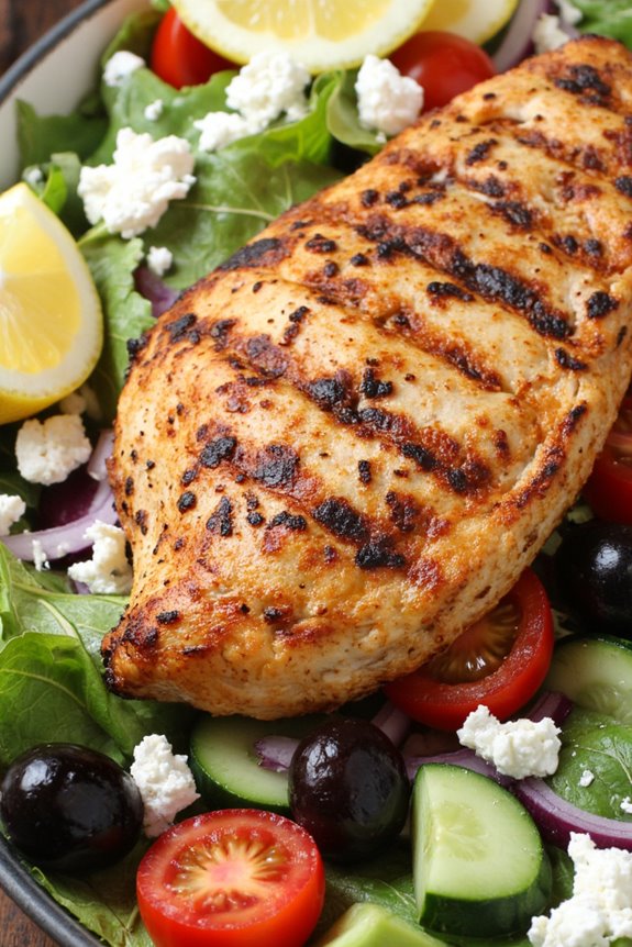 grilled greek chicken salad