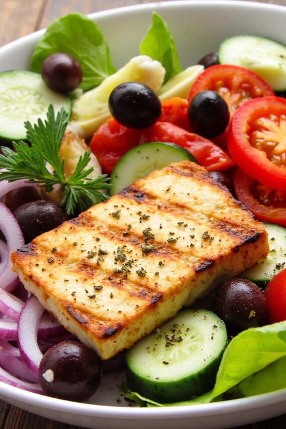 grilled halloumi salad delight