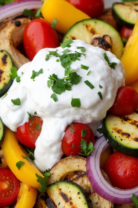 grilled vegetable salad delight