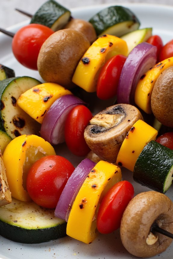 grilled vegetable skewers delight