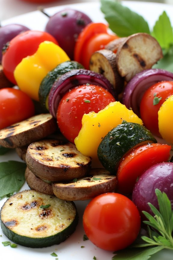 grilled vegetable skewers delight