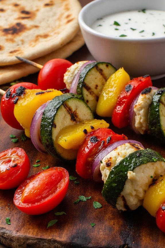 grilled veggie skewers delight