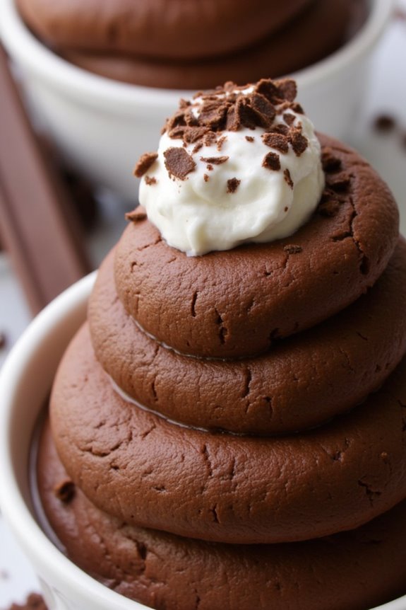 guilt free chocolate yogurt mousse