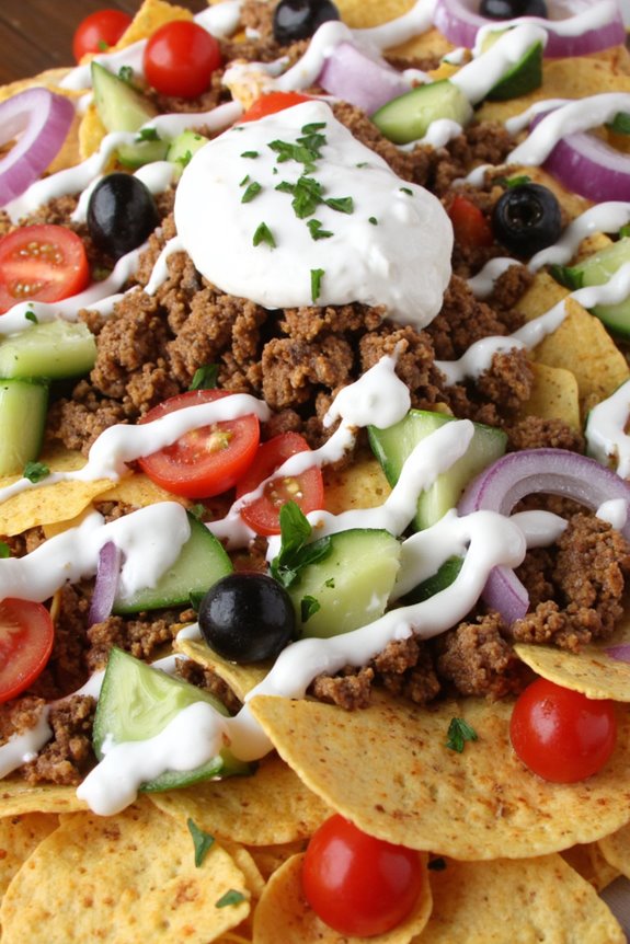 gyro inspired nacho delight