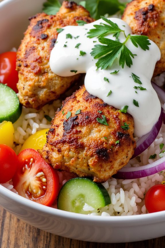 healthy greek chicken bowls